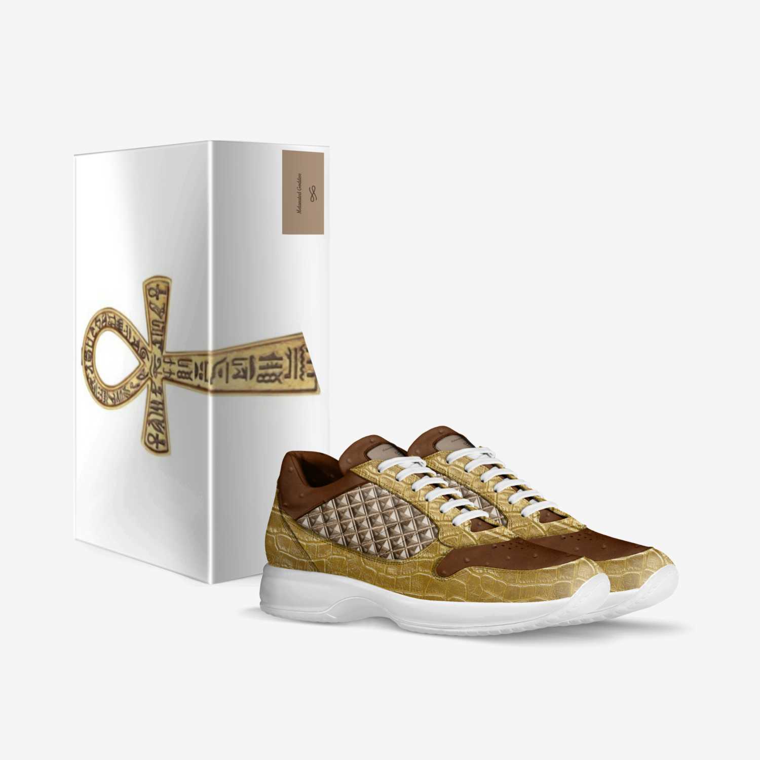 Melanated Goddess  custom made in Italy shoes by Erika Davis | Box view
