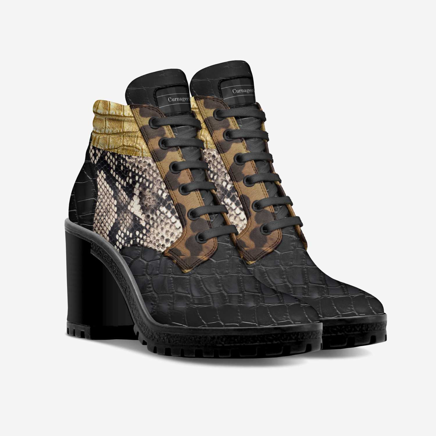 The Fierce1 custom made in Italy shoes by Curnagerie | Double view