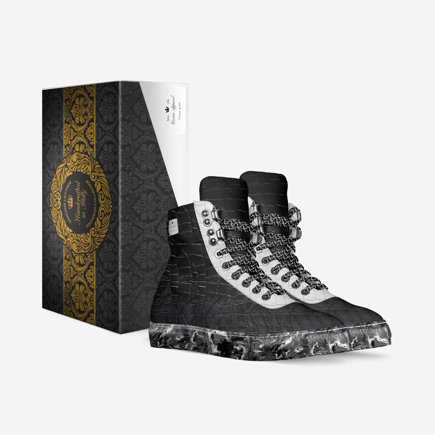 Crown Apparel custom made in Italy shoes by Eric Moore | Box view