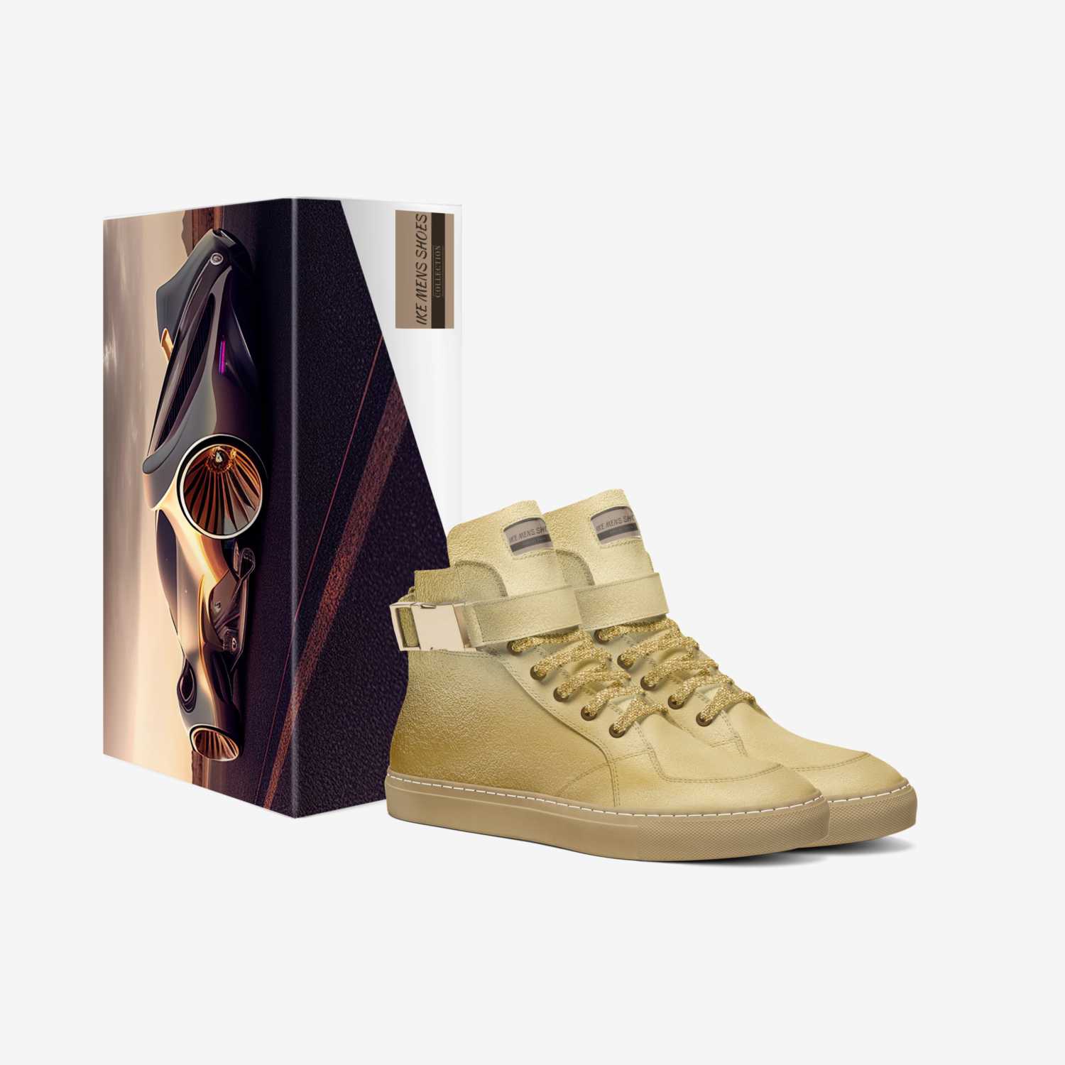 IKE MENS SHOES custom made in Italy shoes by Isaac A Mensah | Box view