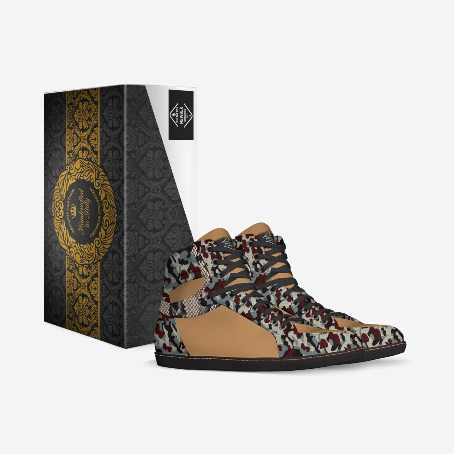 NEWBLK custom made in Italy shoes by Jahi Cudjoe | Box view