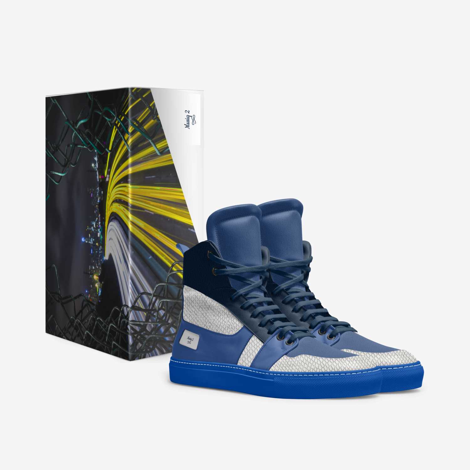 Musiq 2 custom made in Italy shoes by Laron Johnson | Box view