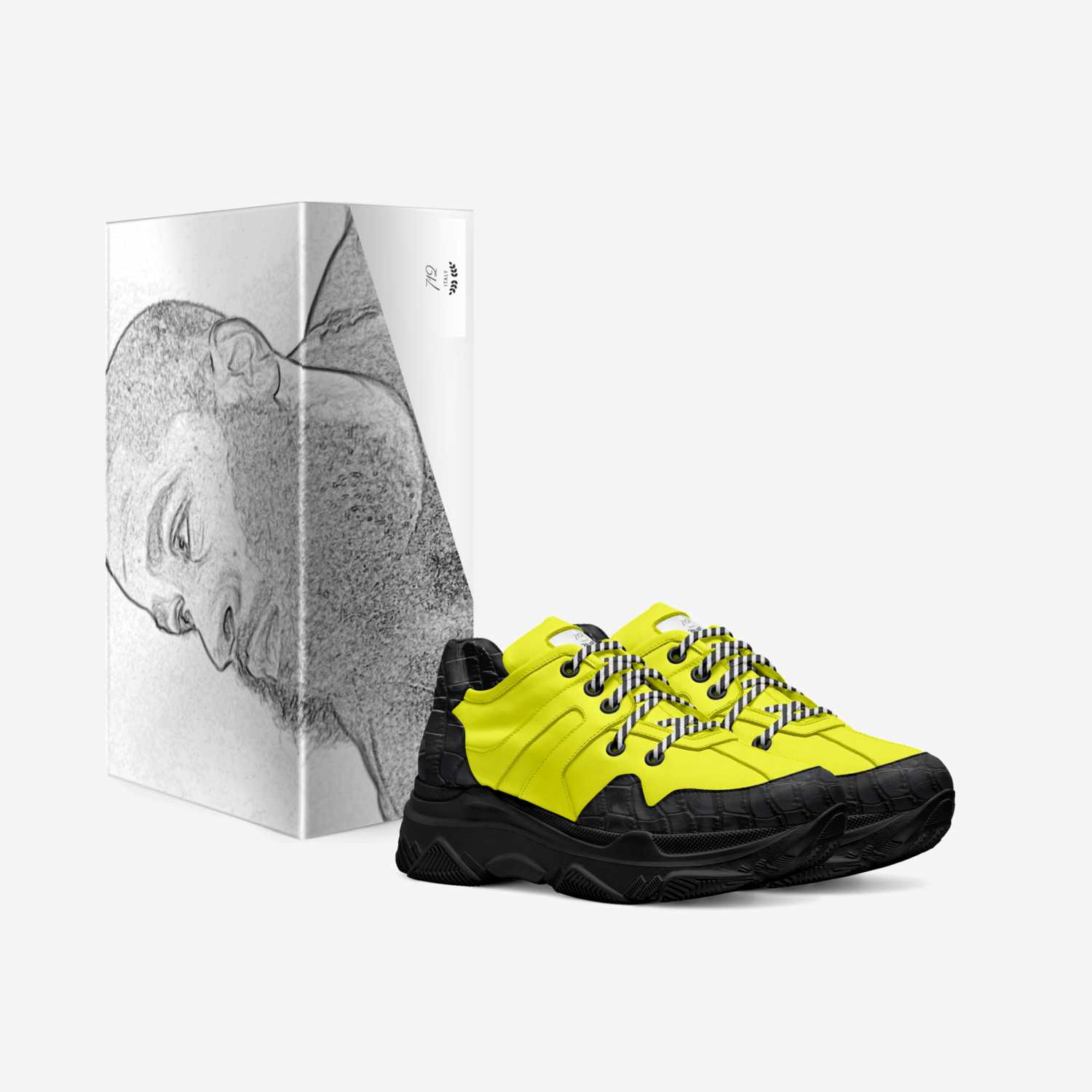 712 custom made in Italy shoes by Kennyatta Roberts | Box view