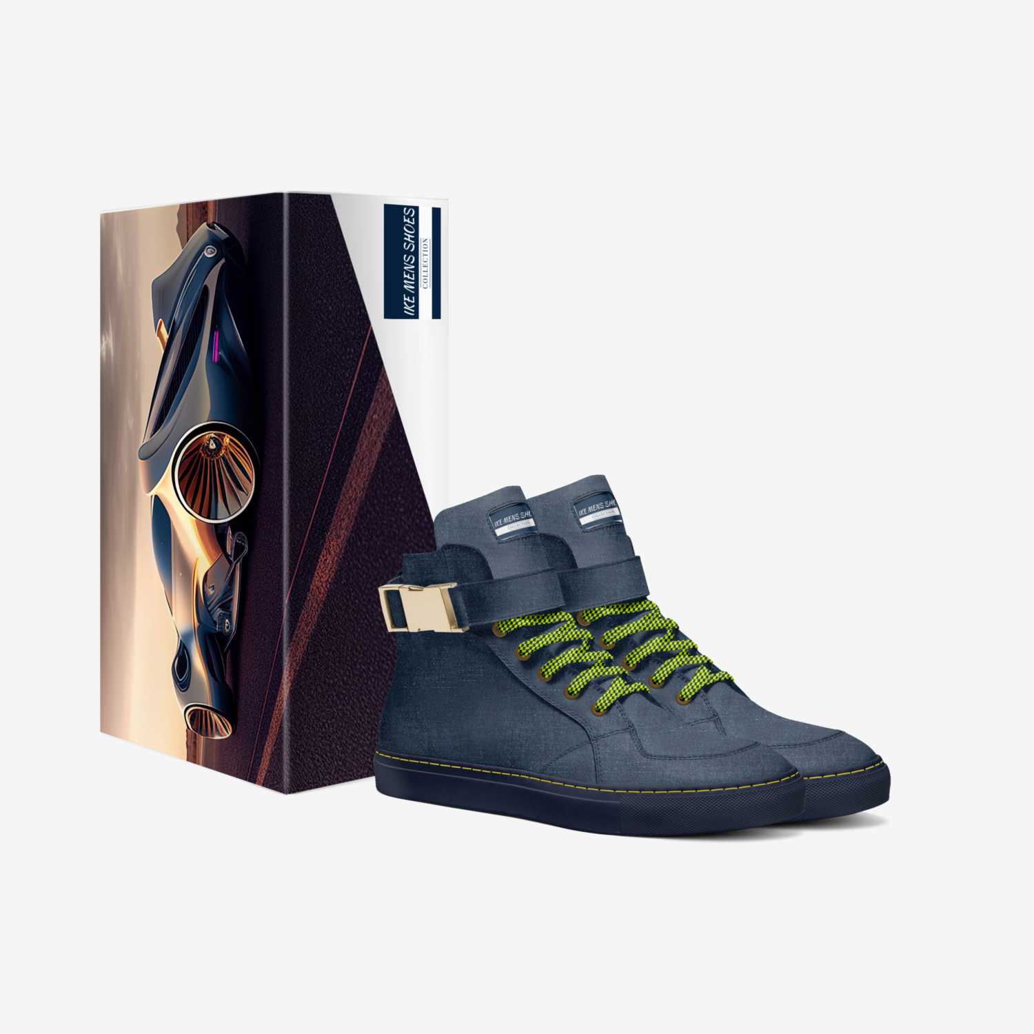 IKE MENS SHOES custom made in Italy shoes by Isaac A Mensah | Box view