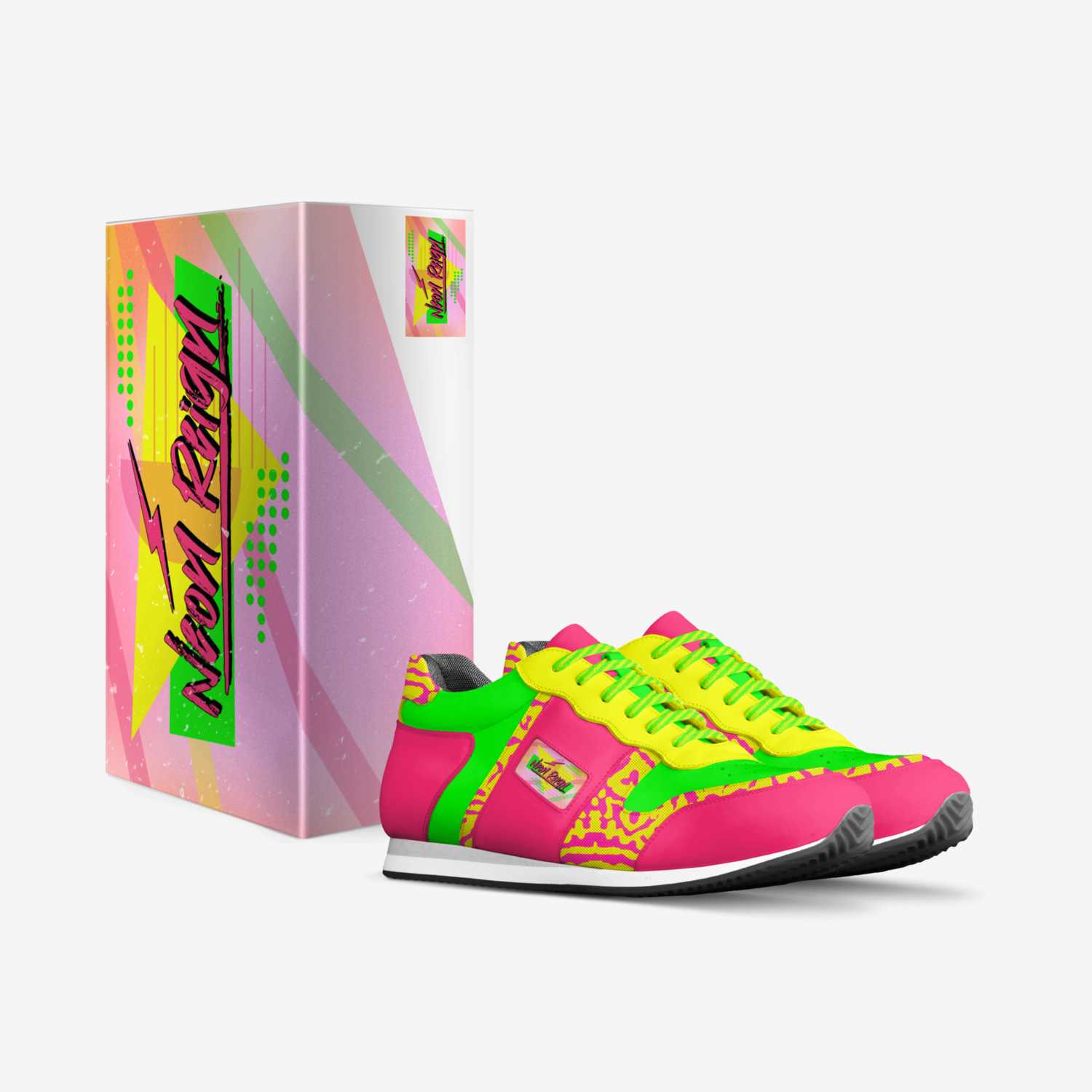Neon Reign custom made in Italy shoes by Christian Stanley | Box view