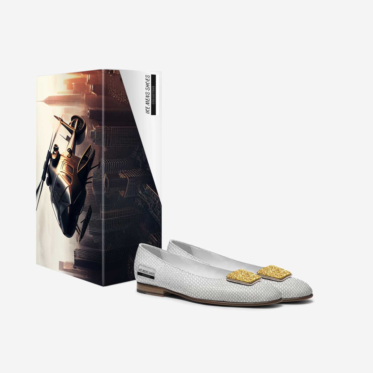 IKE MENS SHOES custom made in Italy shoes by Isaac A Mensah | Box view