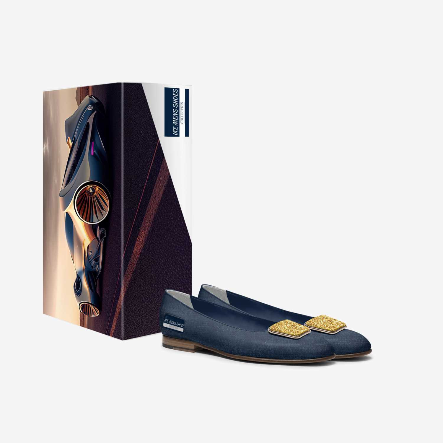 IKE MENS SHOES custom made in Italy shoes by Isaac A Mensah | Box view