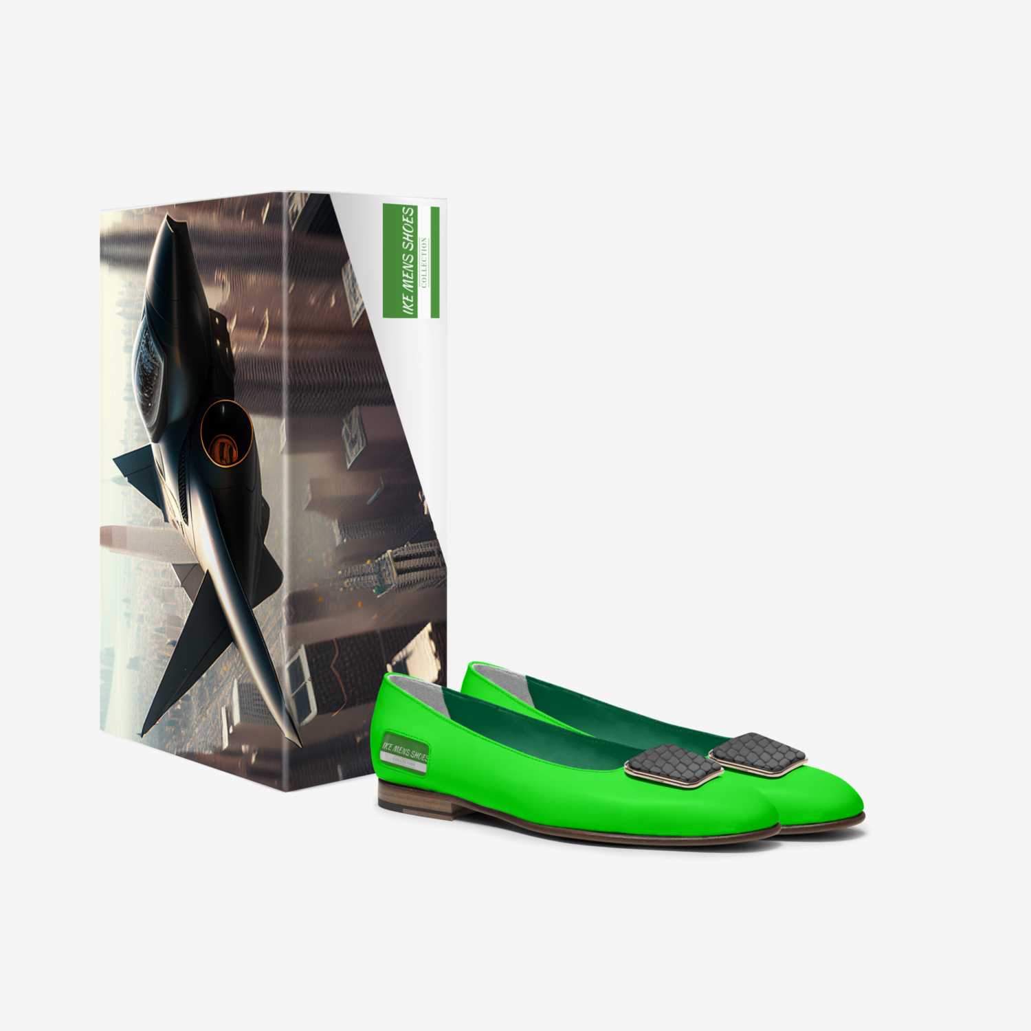 IKE MENS SHOES custom made in Italy shoes by Isaac A Mensah | Box view