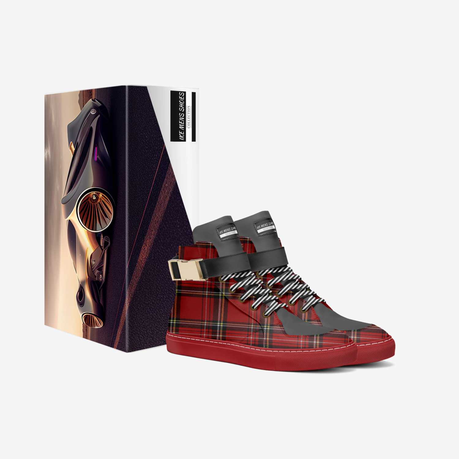 IKE MENS SHOES custom made in Italy shoes by Isaac A Mensah | Box view