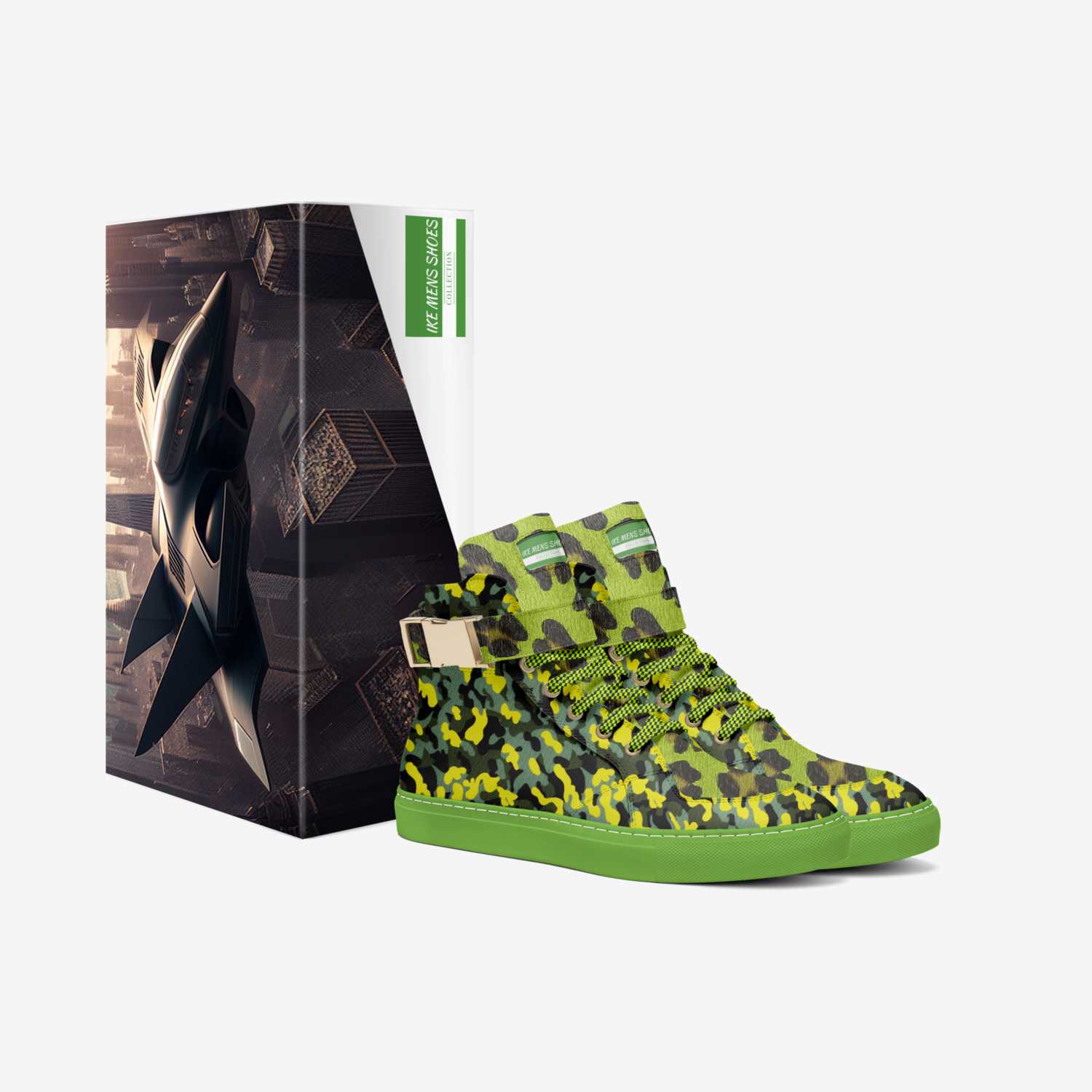 IKE MENS SHOES custom made in Italy shoes by Isaac A Mensah | Box view