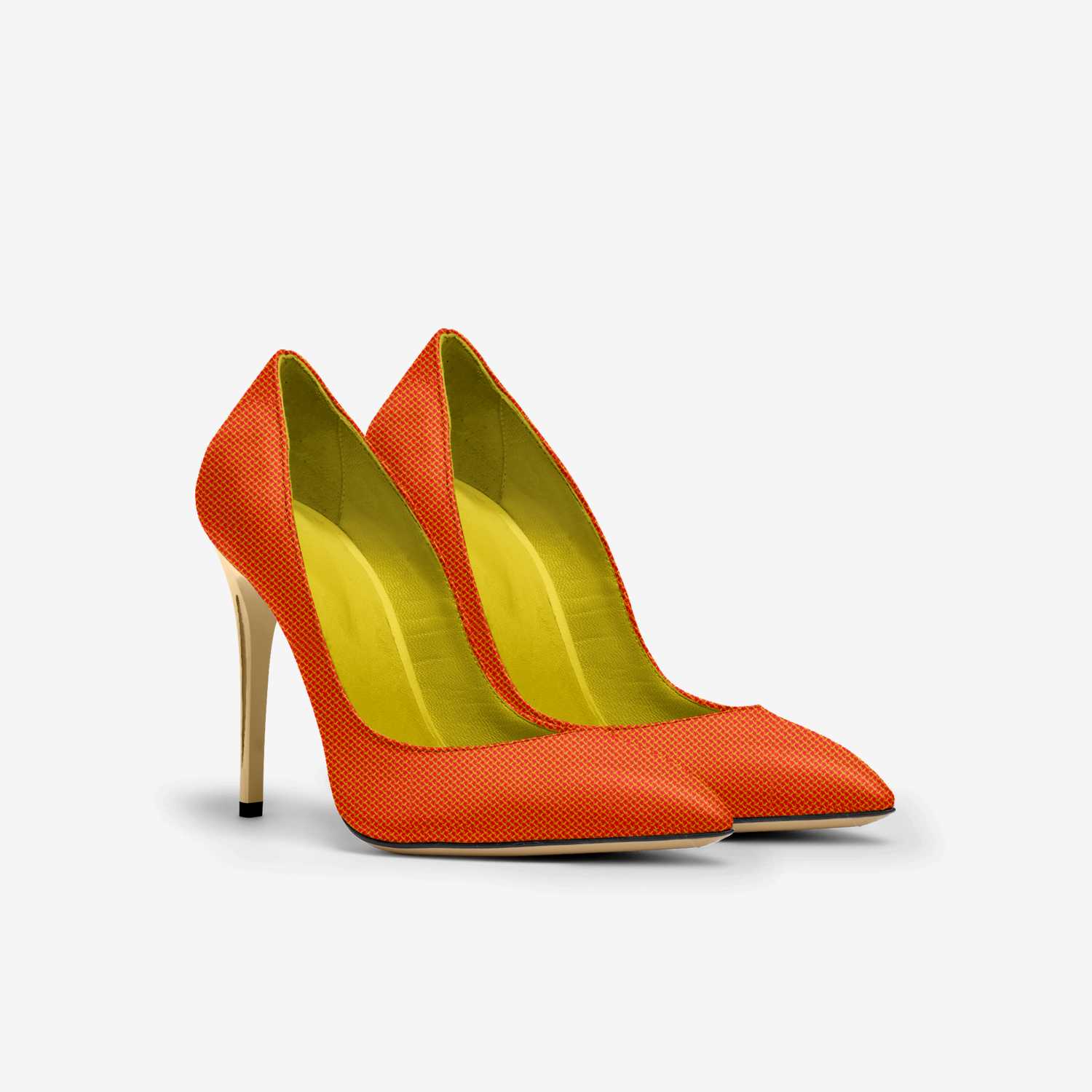 Crema De Naranja custom made in Italy shoes by Alexander Peters | Double view