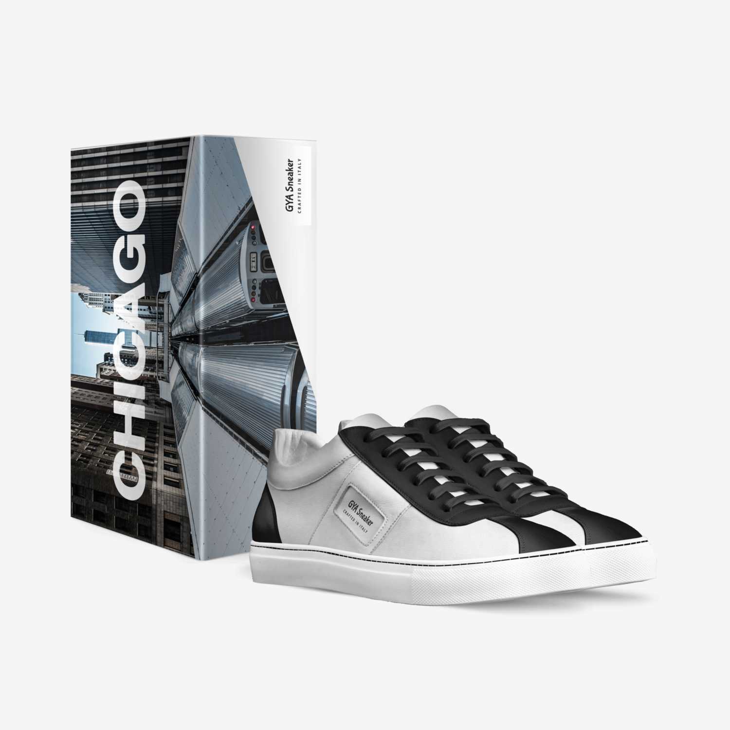 GYA Sneaker custom made in Italy shoes by Stephen Boyd | Box view