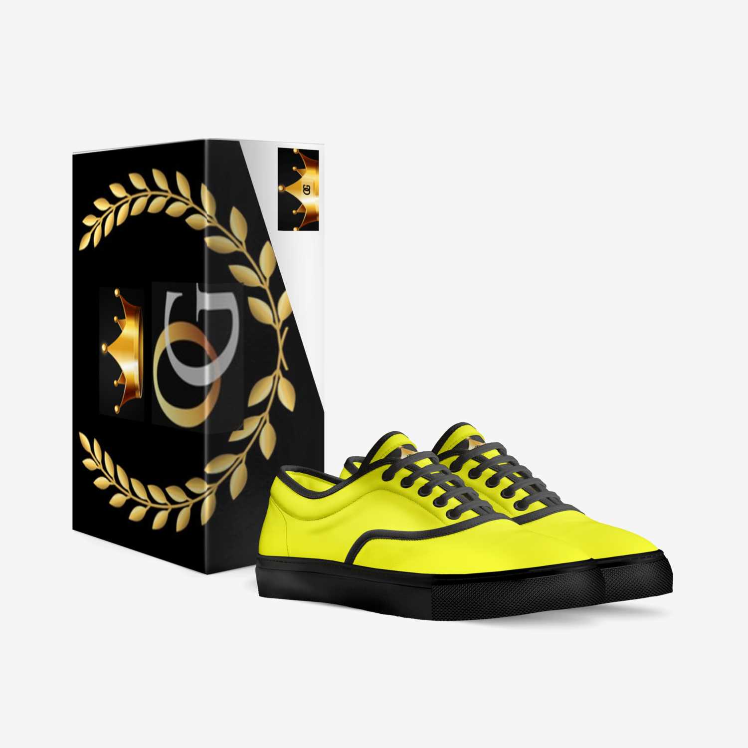 O.G 1 CANARY YELLO custom made in Italy shoes by K Walter Adams I | Box view