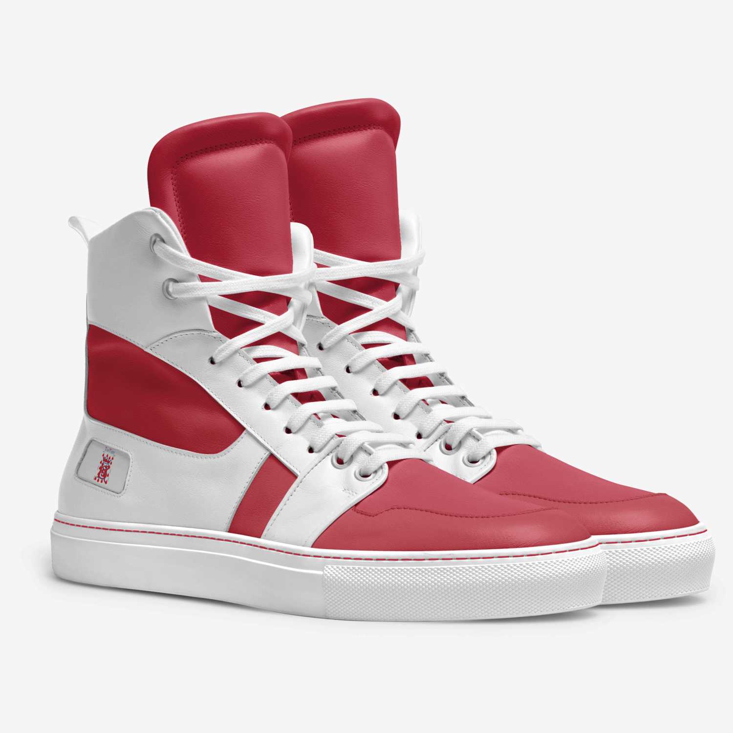 RED RAGE custom made in Italy shoes by T.michelle Roberts | Double view