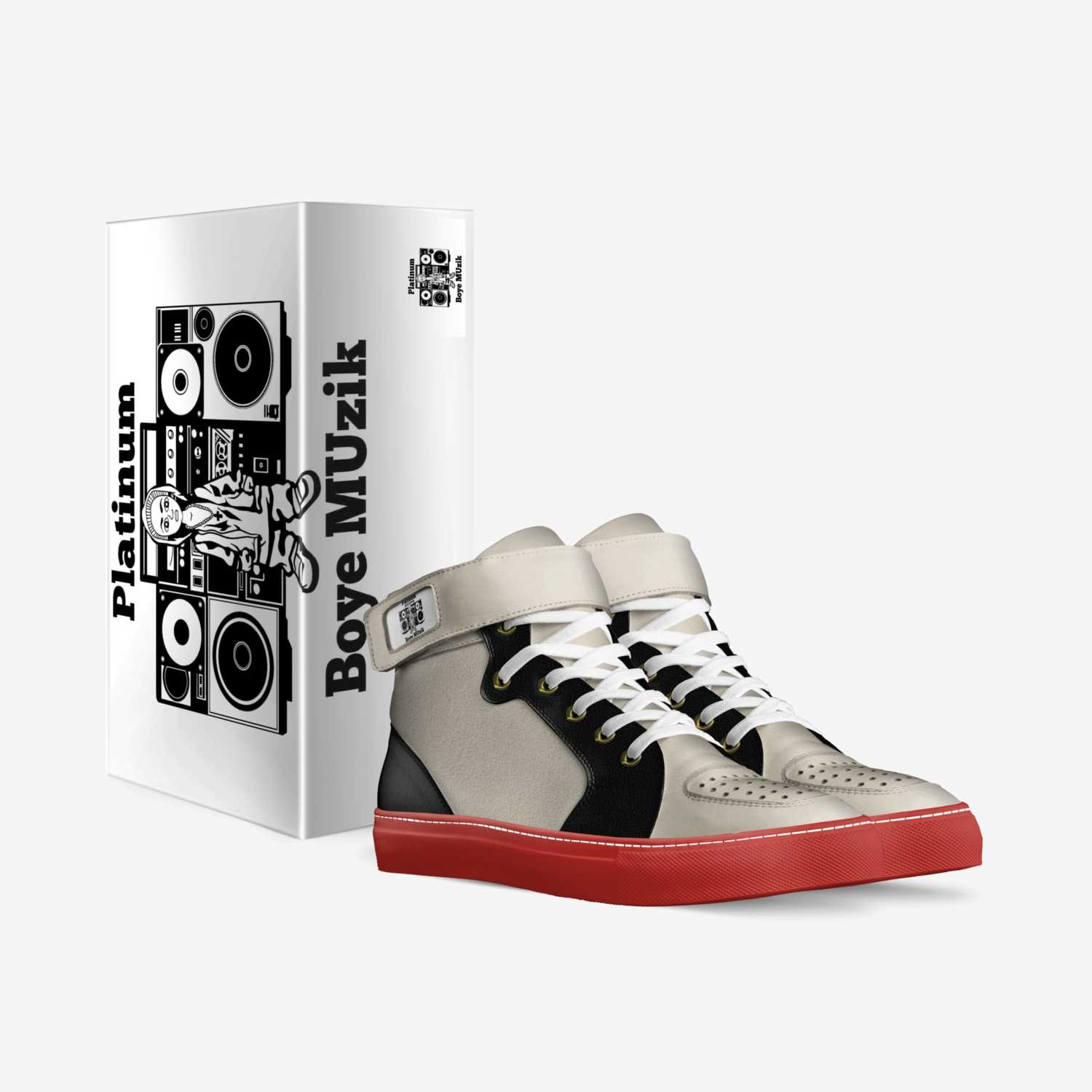 Platinum kicks custom made in Italy shoes by Mikeal D Smith | Box view