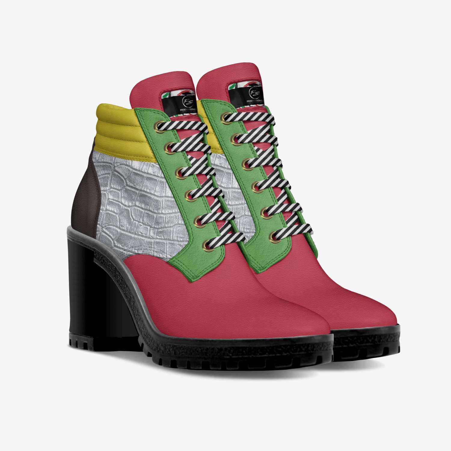 Fr3domSongz custom made in Italy shoes by Shernita Wiggins | Double view