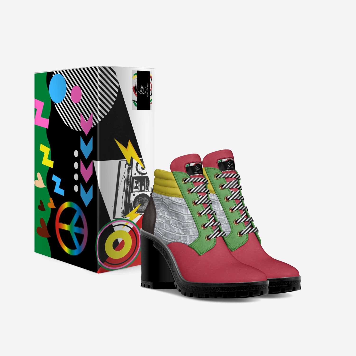 Fr3domSongz custom made in Italy shoes by Shernita Wiggins | Box view