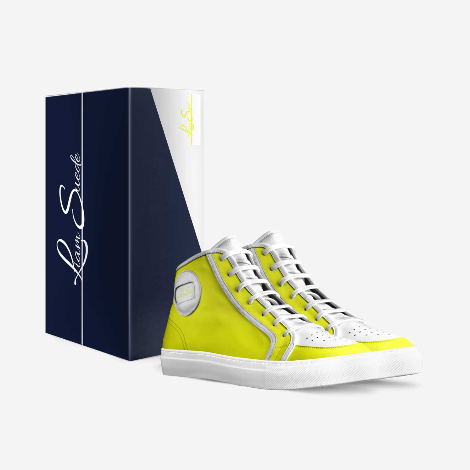 lemon custom made in Italy shoes by Liam Suede | Box view