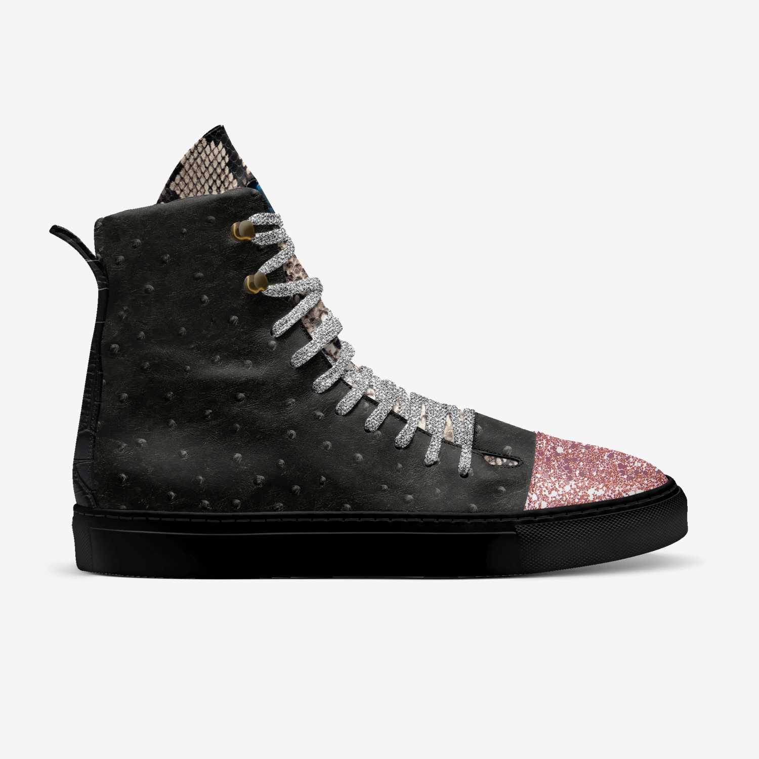 Moon Walker custom made in Italy shoes by Curtis Robinson | Side view