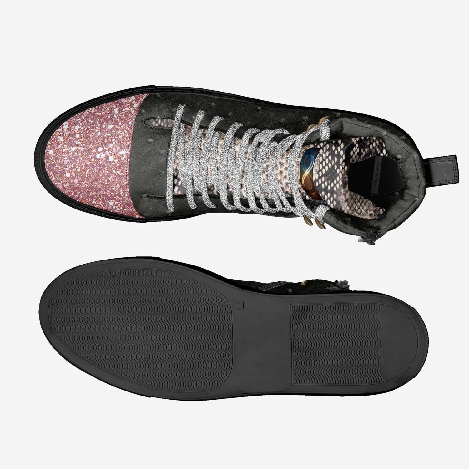 Moon Walker custom made in Italy shoes by Curtis Robinson | Top view