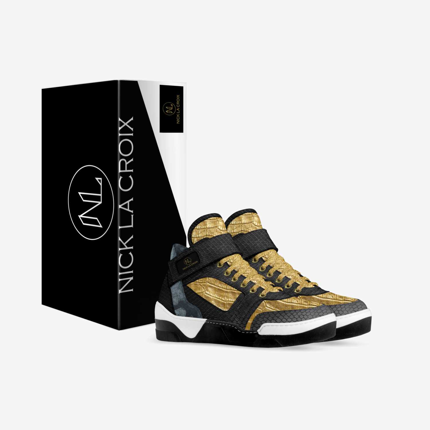 Golden Knight custom made in Italy shoes by Nick La Croix | Box view