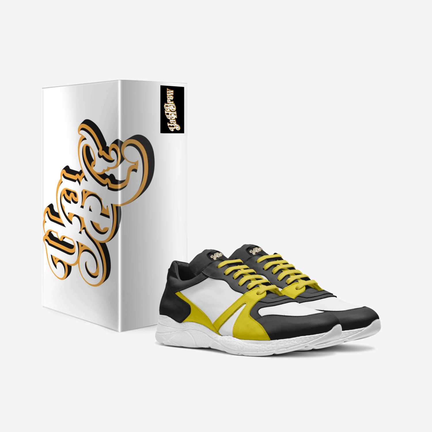 YahBrew Yellowjack custom made in Italy shoes by Adrian Jackson | Box view