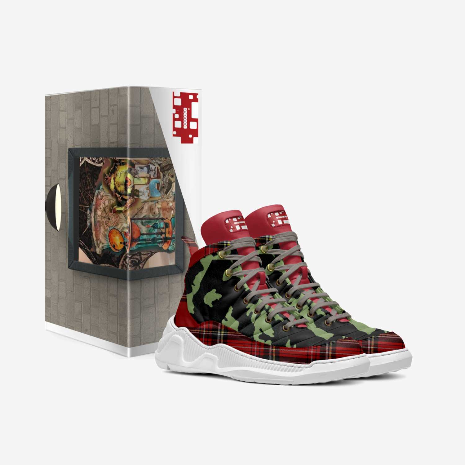 YMCMB custom made in Italy shoes by Tabatha Tuszynski | Box view