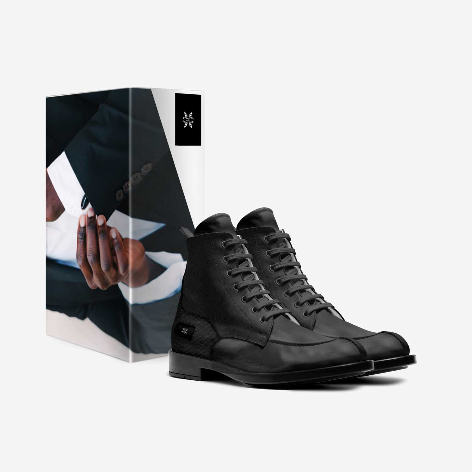 Hamil's tUX custom made in Italy shoes by Conrad Parris | Box view