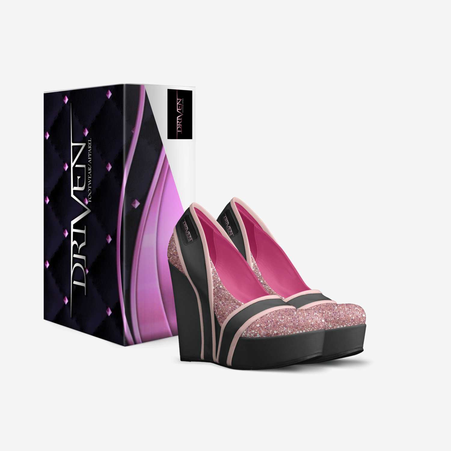 Driven Pink ice custom made in Italy shoes by Jason Oberly | Box view