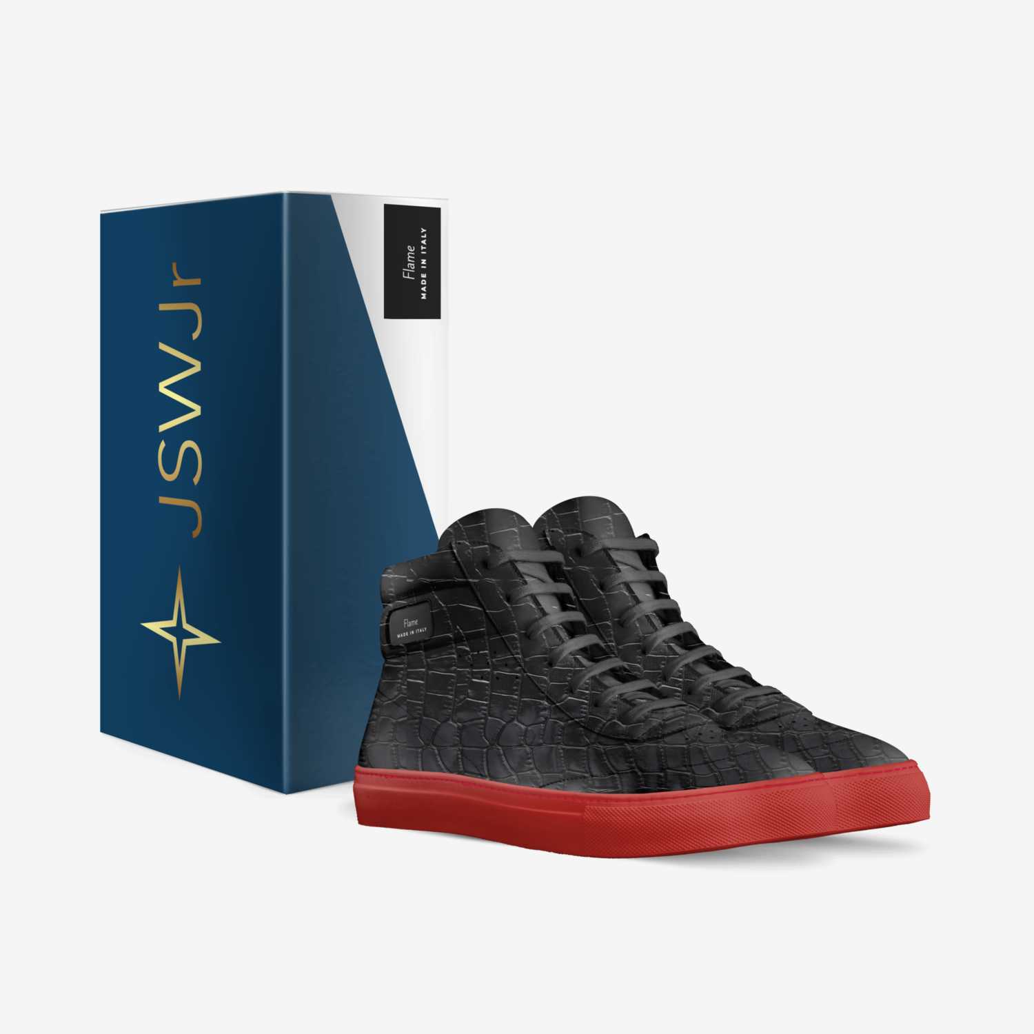 Flame custom made in Italy shoes by Joseph Williams | Box view
