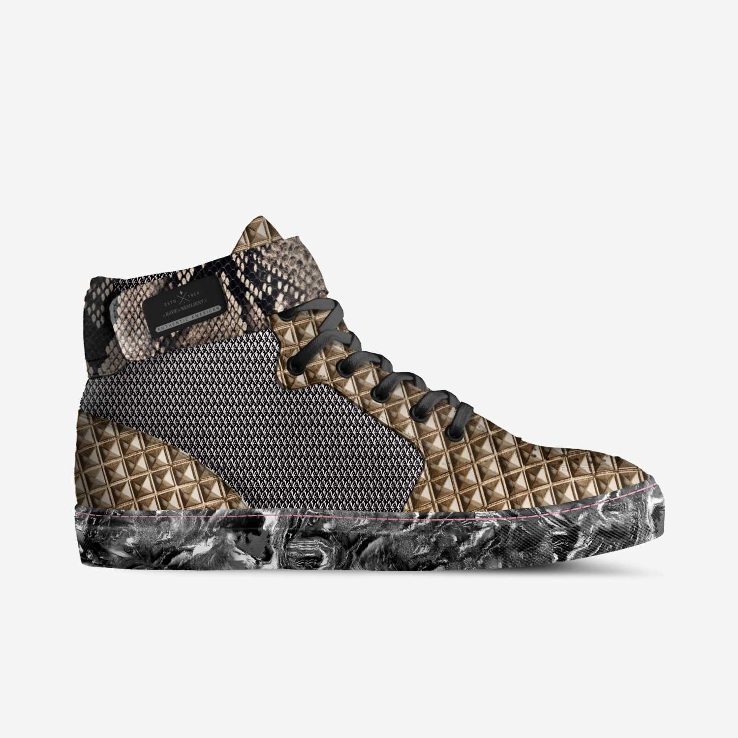 ×KODE×RESILIENT× custom made in Italy shoes by Parker Grey | Side view