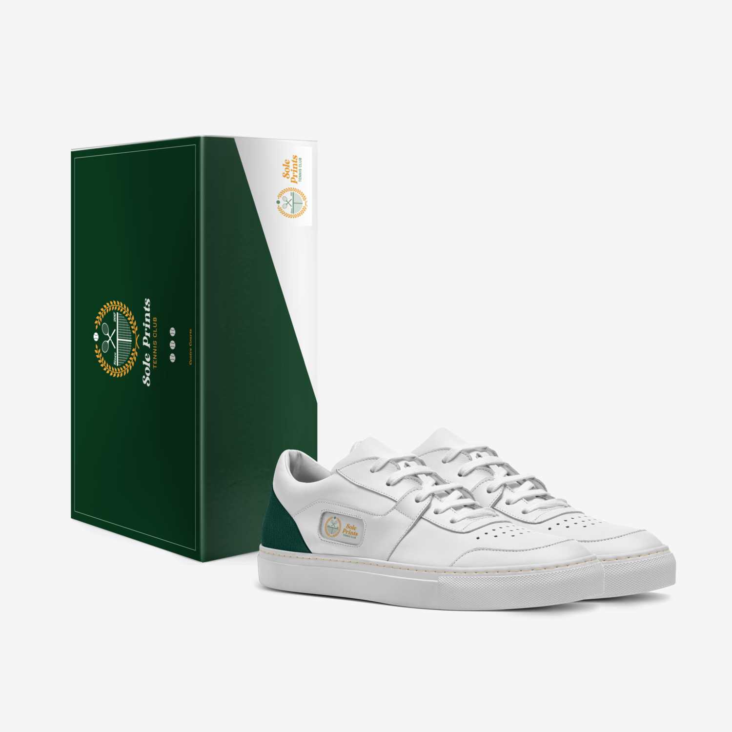 Centre Courts custom made in Italy shoes by Nathan Dagher | Box view