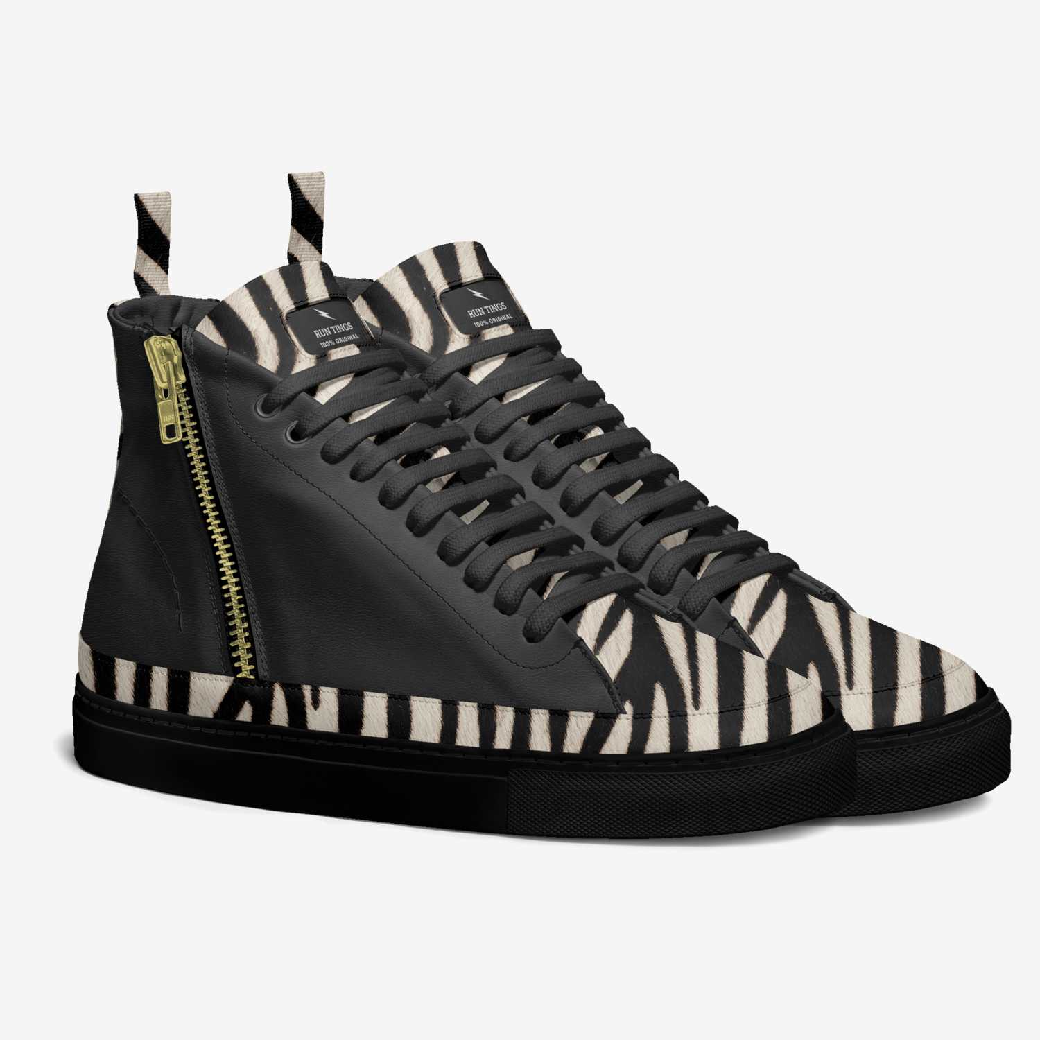 Run Tings custom made in Italy shoes by Jozanne Marie | Double view