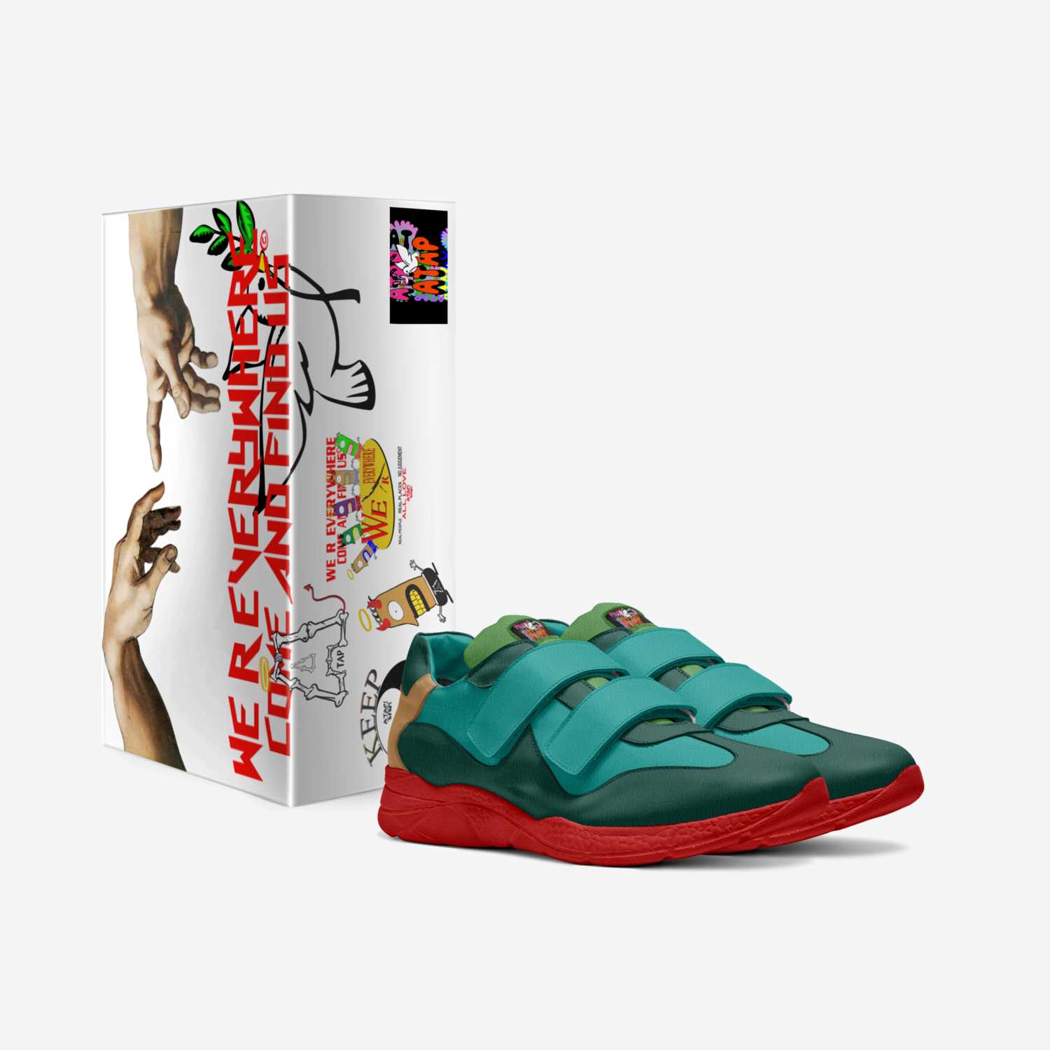 "ATAP FEETS 1" custom made in Italy shoes by Juwan Randolph | Box view