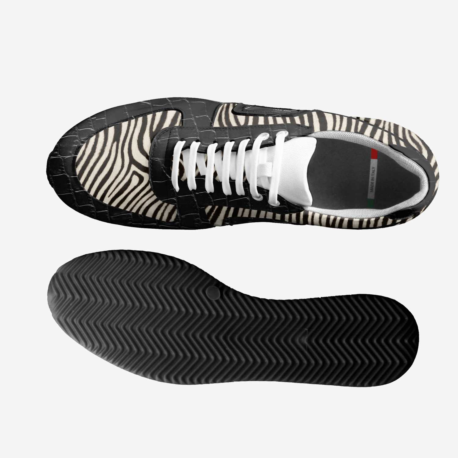712 custom made in Italy shoes by Kennyatta Roberts | Top view