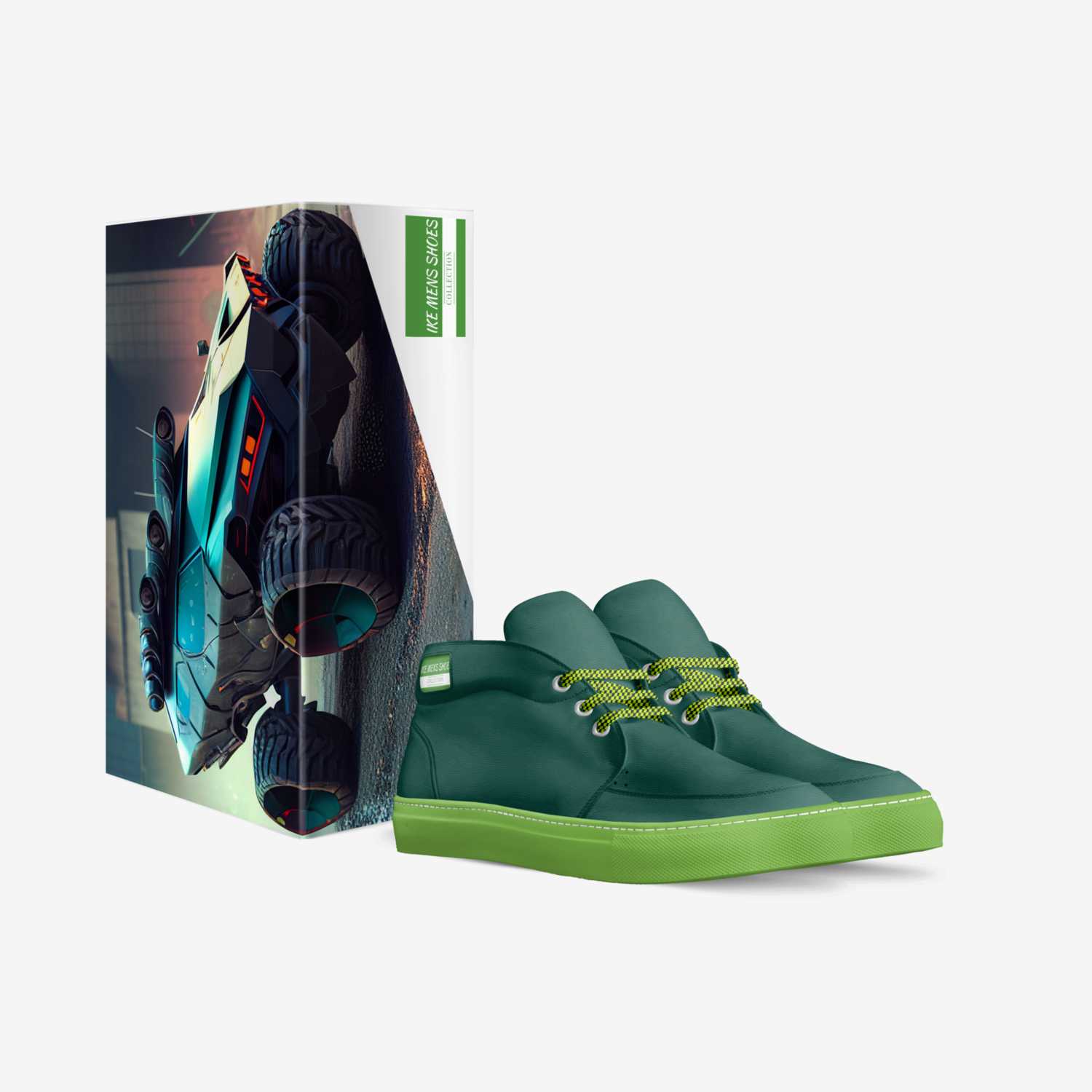 IKE MENS SHOES custom made in Italy shoes by Isaac A Mensah | Box view