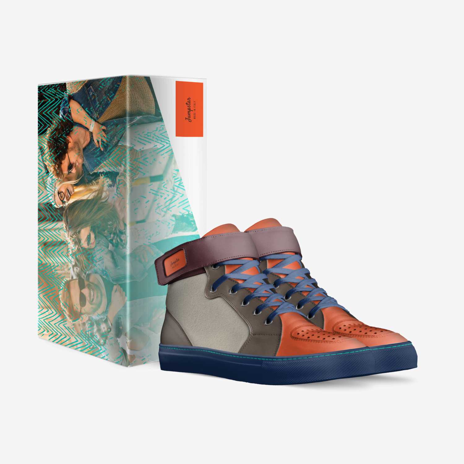 Jumpstar custom made in Italy shoes by Arely Solis | Box view