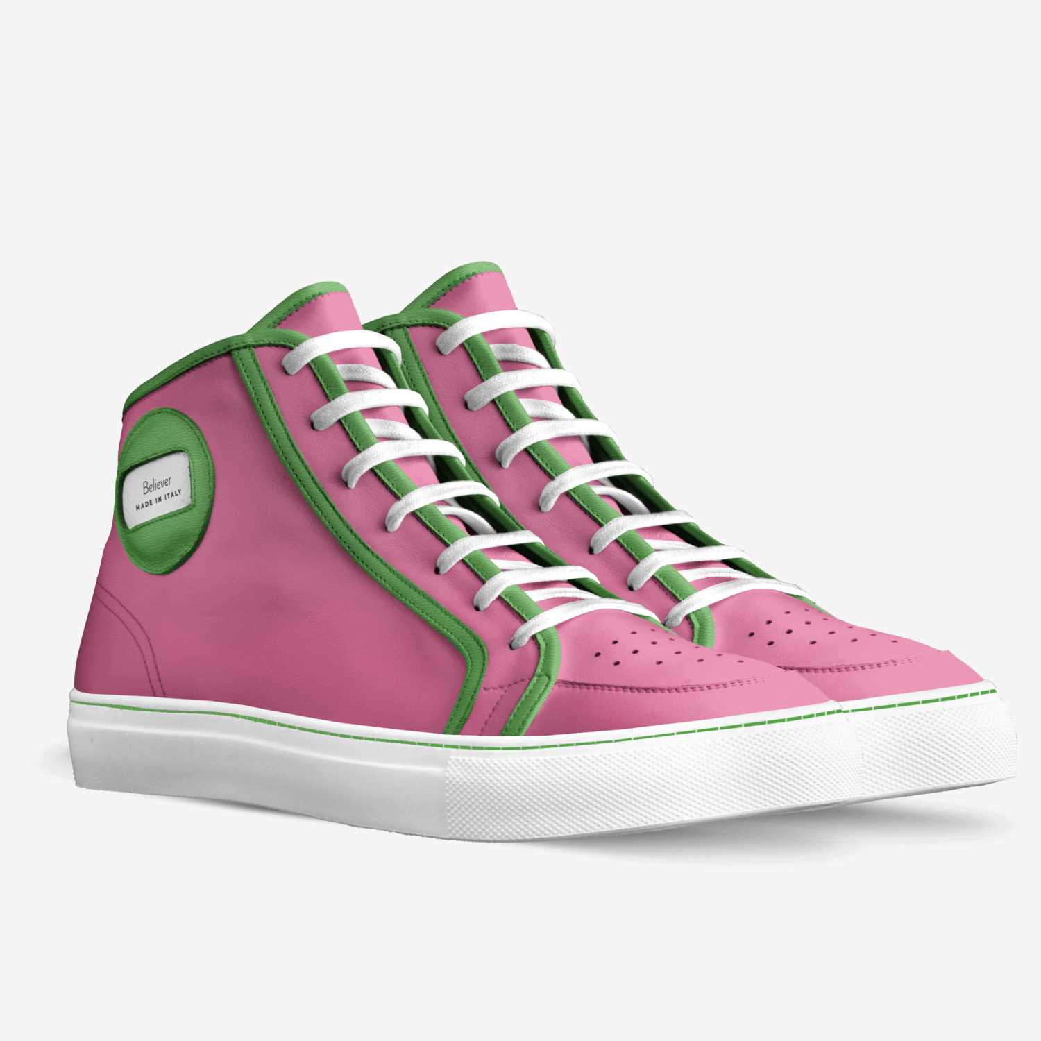 Believer custom made in Italy shoes by Passion Giounes | Double view