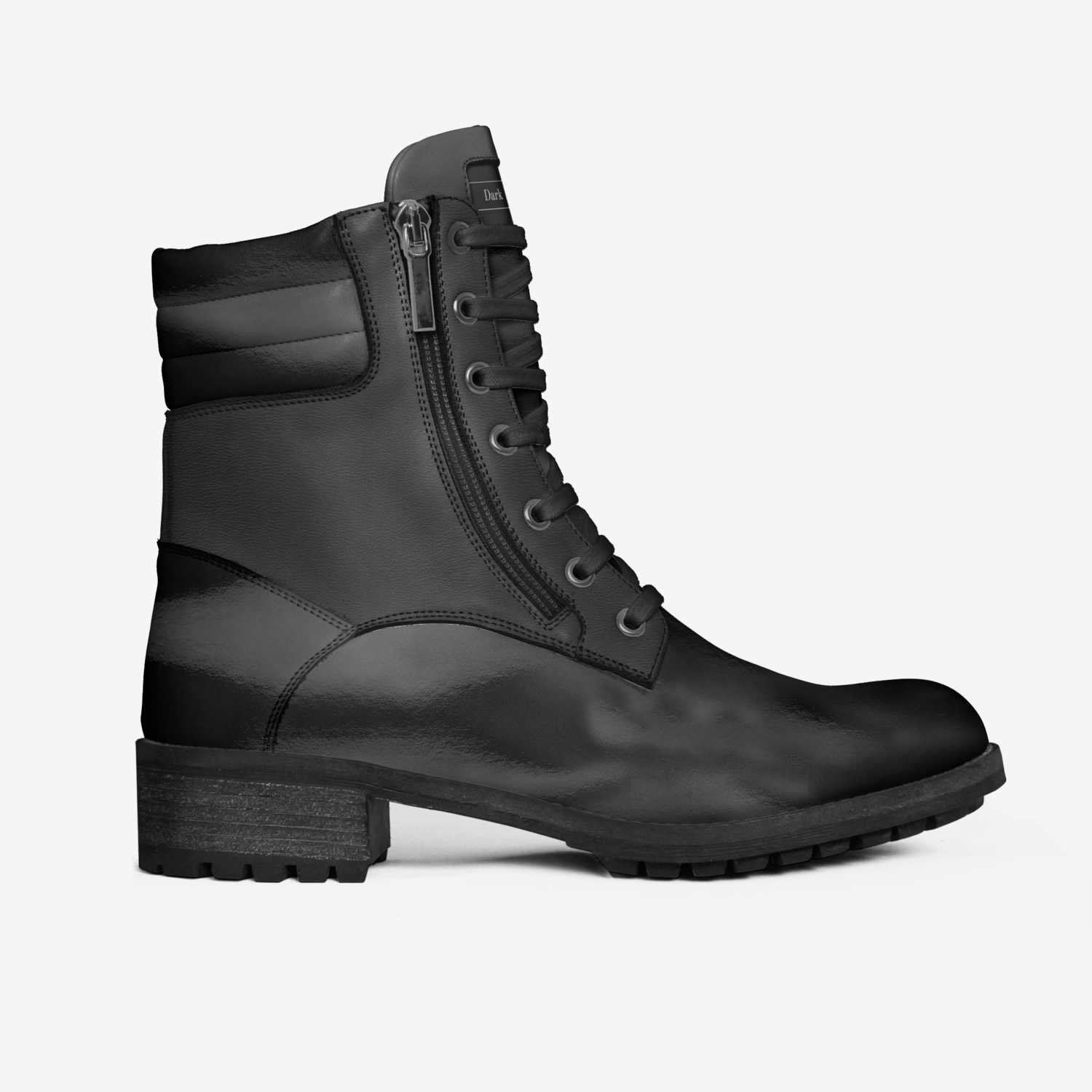 Dark Raven custom made in Italy shoes by William Ross | Side view