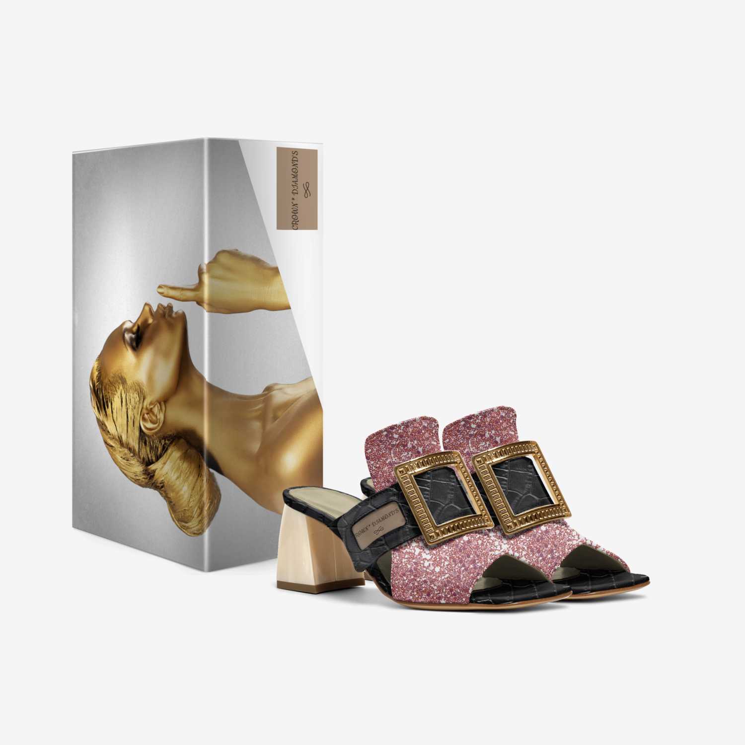 CROWN * DIAMOND'S  custom made in Italy shoes by Pamela Harris | Box view