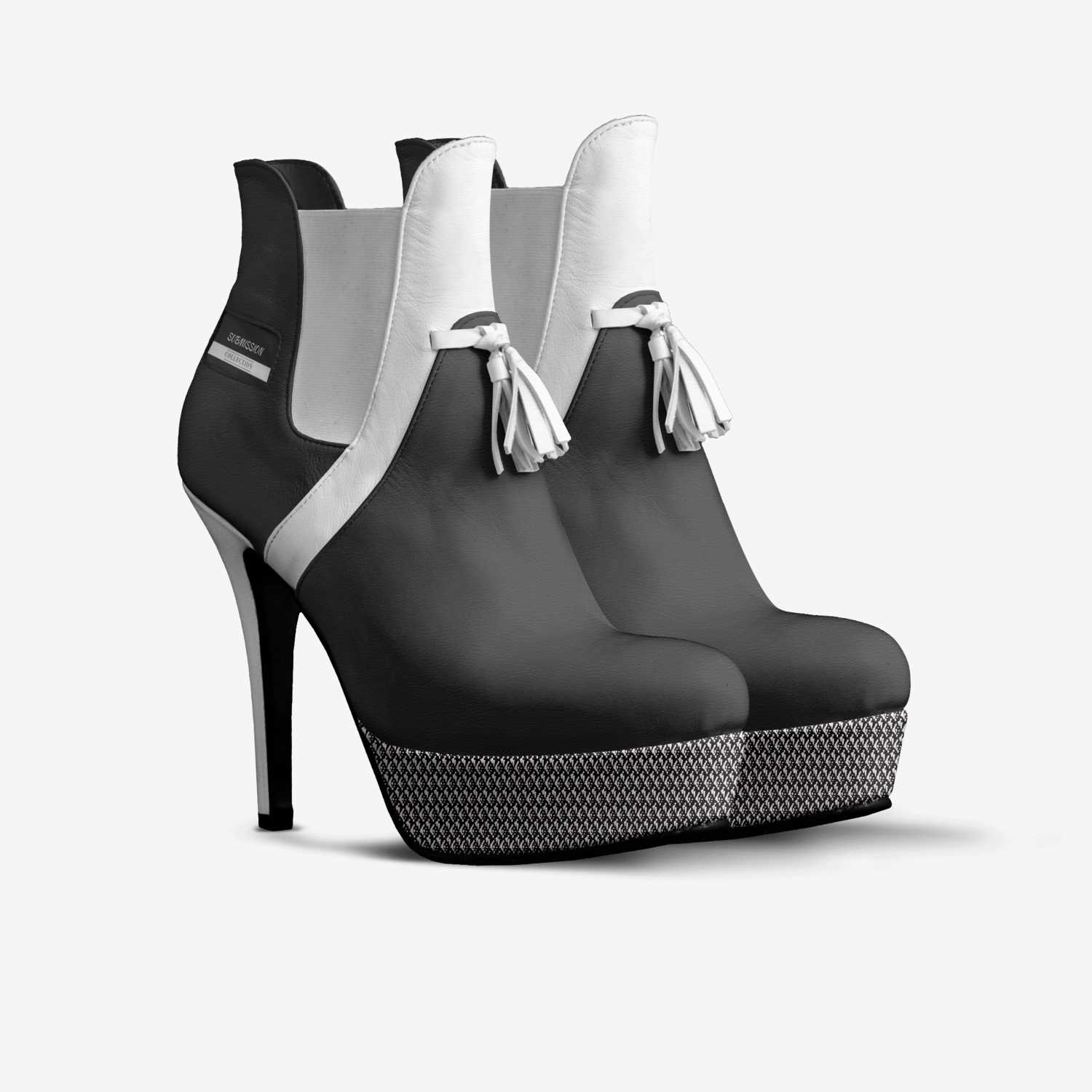 SUBMISSION custom made in Italy shoes by Tela Jeffers | Double view
