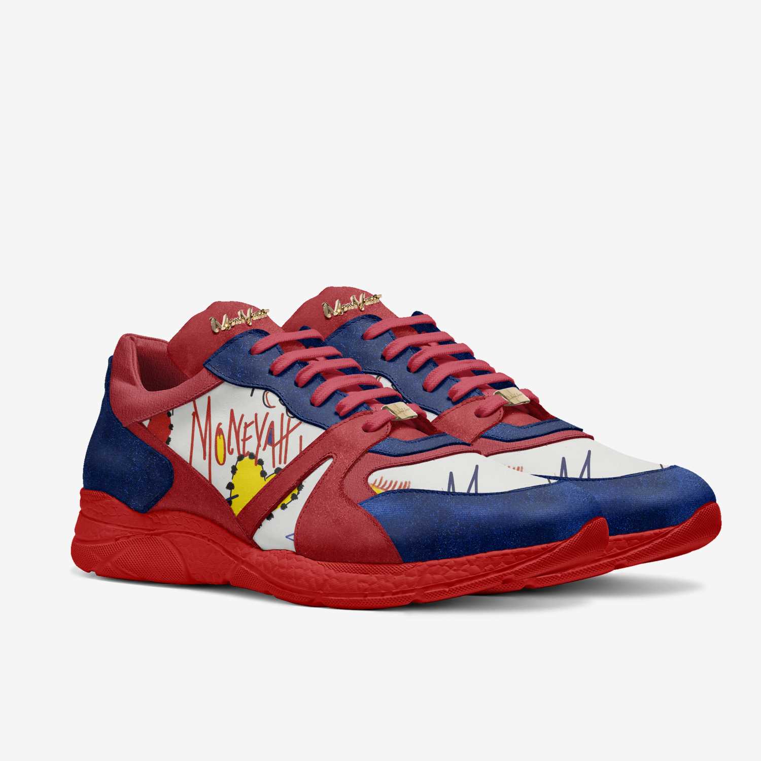 Nem P50 custom made in Italy shoes by Moneyatti Brand | Double view