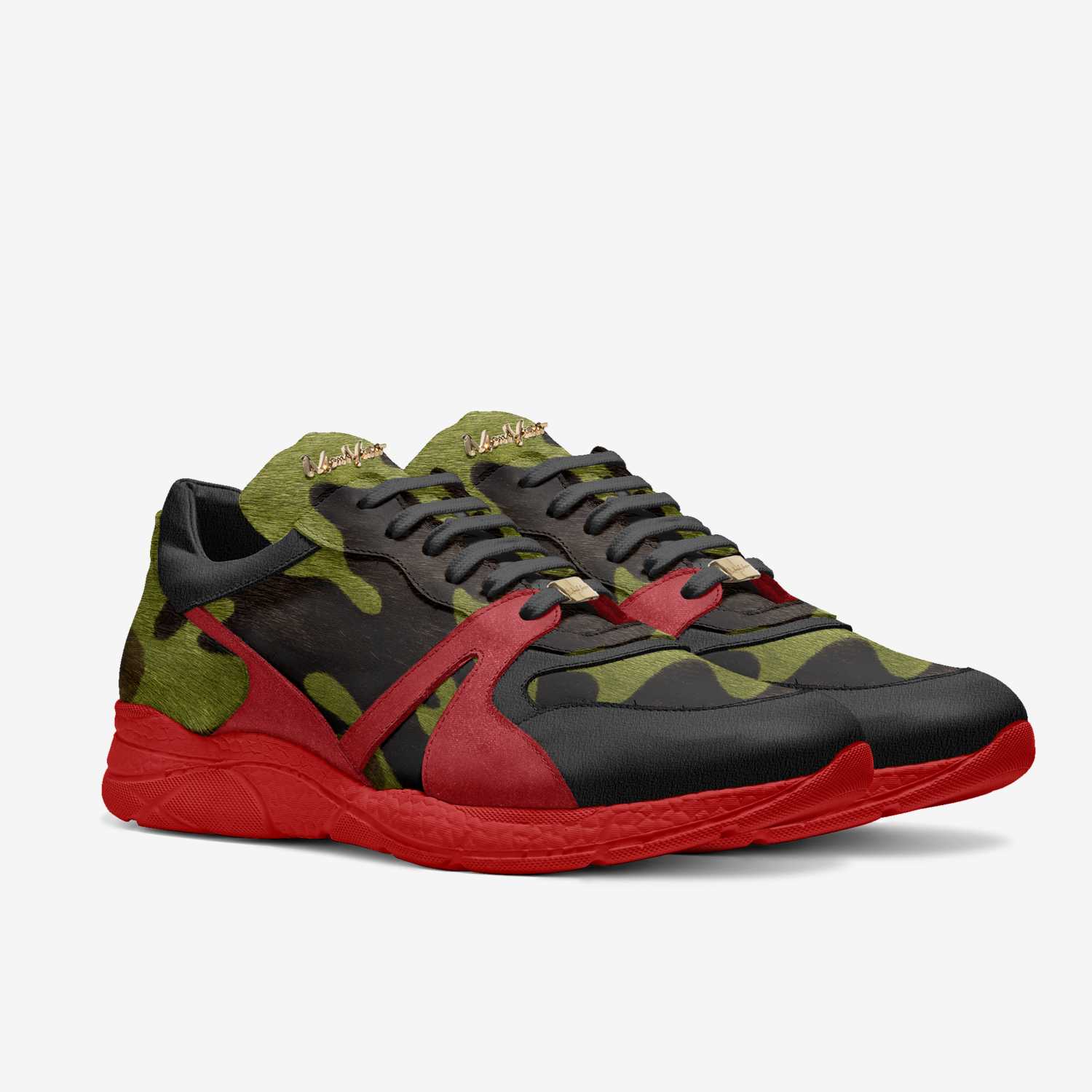 Nem P51 custom made in Italy shoes by Moneyatti Brand | Double view