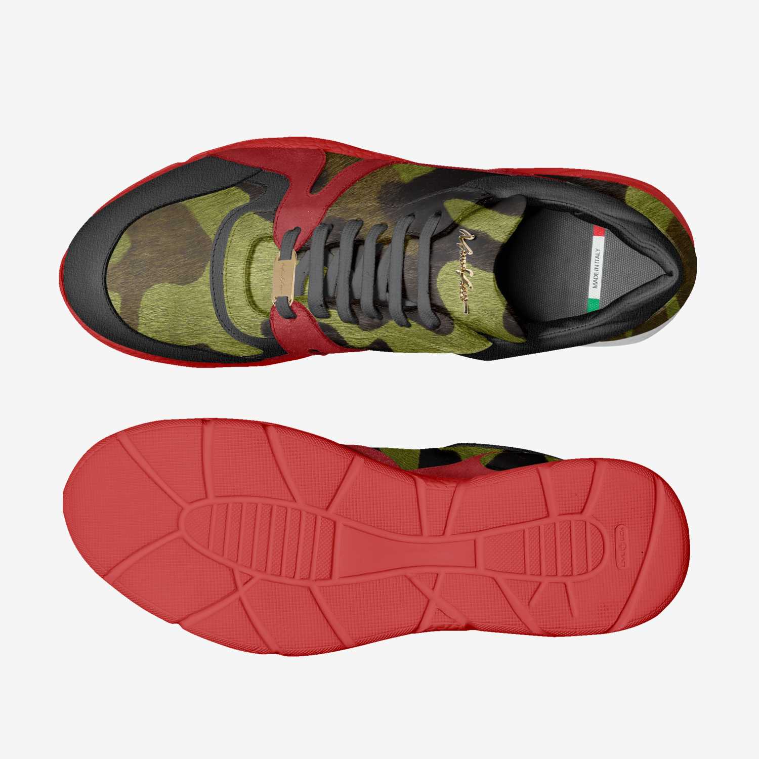 Nem P51 custom made in Italy shoes by Moneyatti Brand | Top view