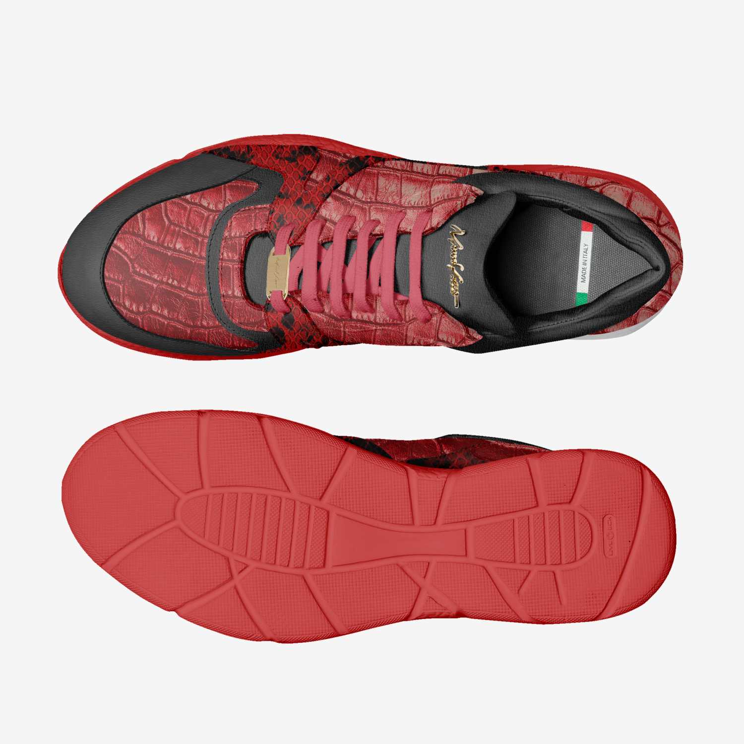 Nem P56 custom made in Italy shoes by Moneyatti Brand | Top view