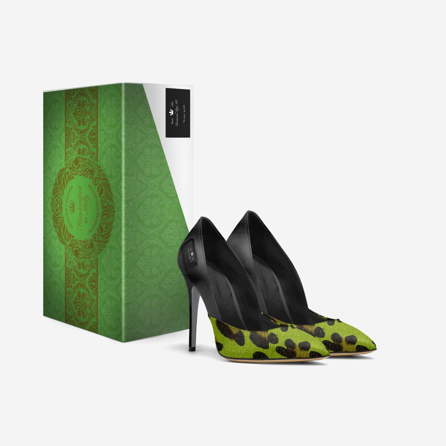 Diamond Steps II custom made in Italy shoes by Sophia Mari | Box view