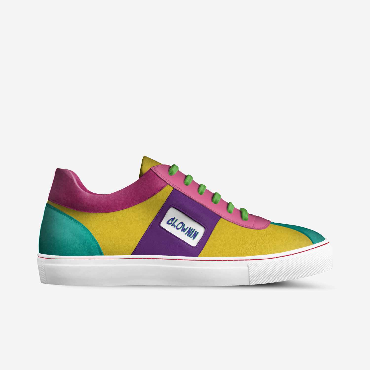 Clownin custom made in Italy shoes by Shaneika Jacobs | Side view