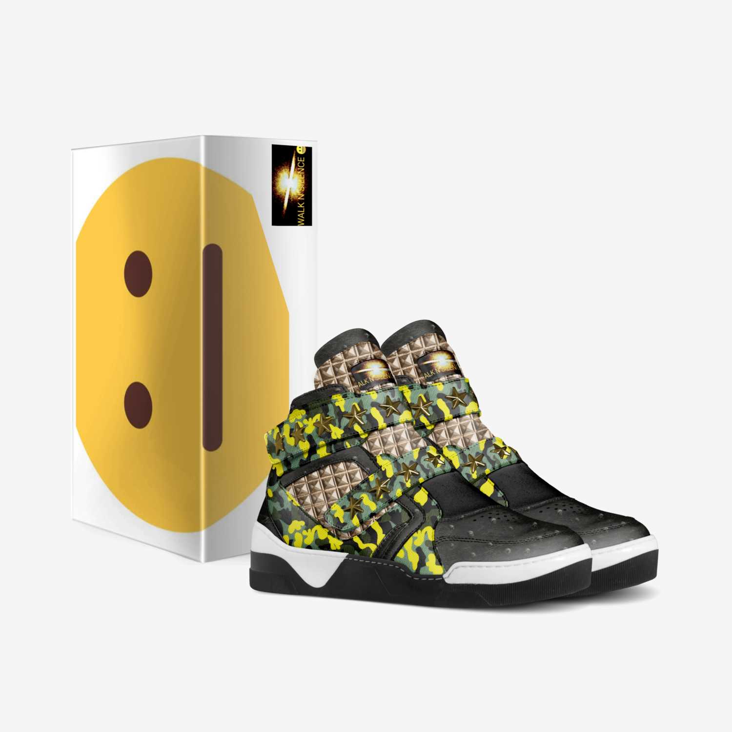 EMOJI SNEAKERS custom made in Italy shoes by Cedric Harris | Box view