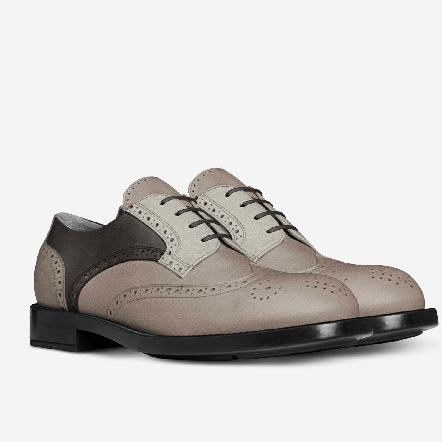 Saxed custom made in Italy shoes by Fereca Jancley Footwear | Double view