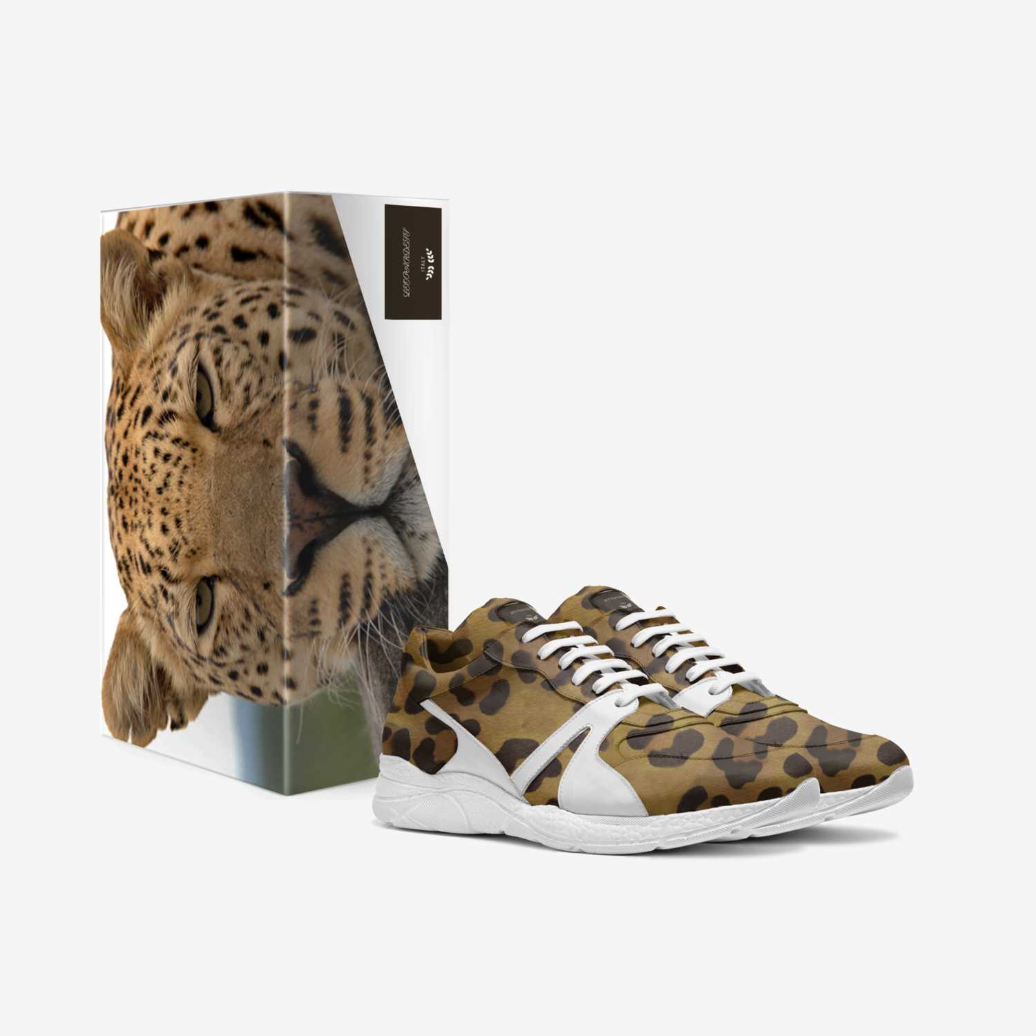 LEOPARDESS custom made in Italy shoes by Devontae Jackson | Box view